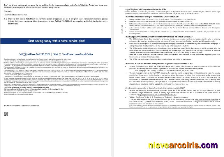 Pakistan NBP mortgage loan statement, 8 pages 7-8